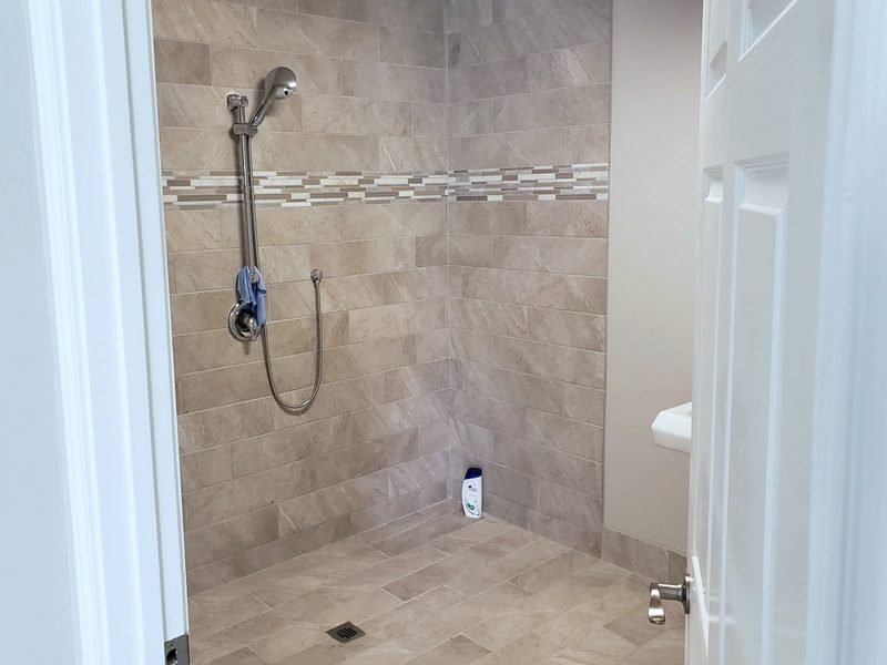 Renovations — Tile shower remodel